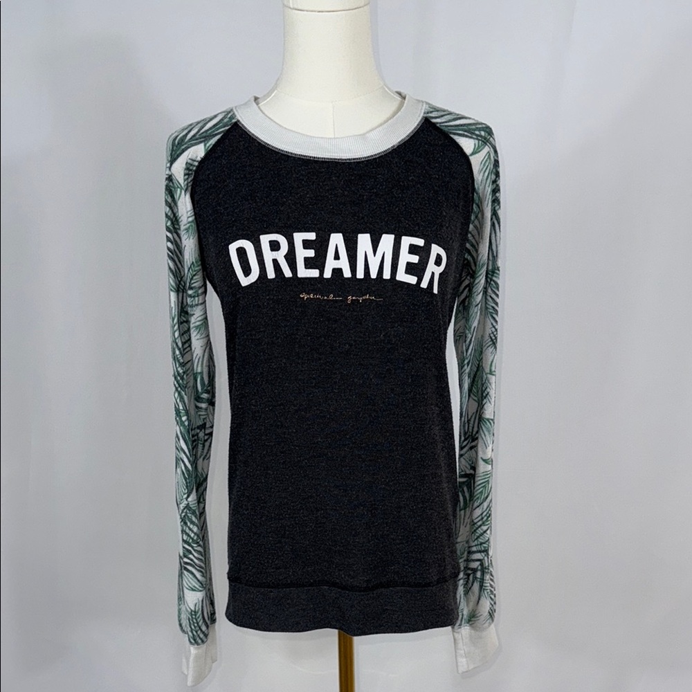 Spiritual Gangster Heathered Gray Dreamer Long Sleeve Shirt